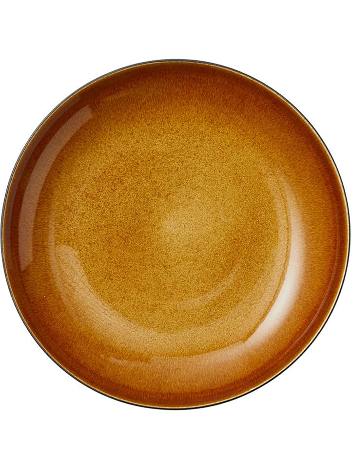 Bitz Talerz w kolorze pomarańczowo-czarnym do serwowania - Ø 40 cm rozmiar: onesize