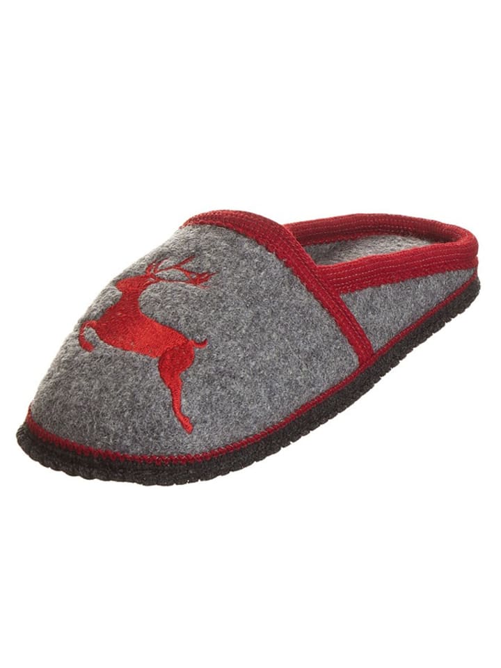 kitz pichler Kapcie "Virgen" w kolorze szaro-czerwonym rozmiar: 38