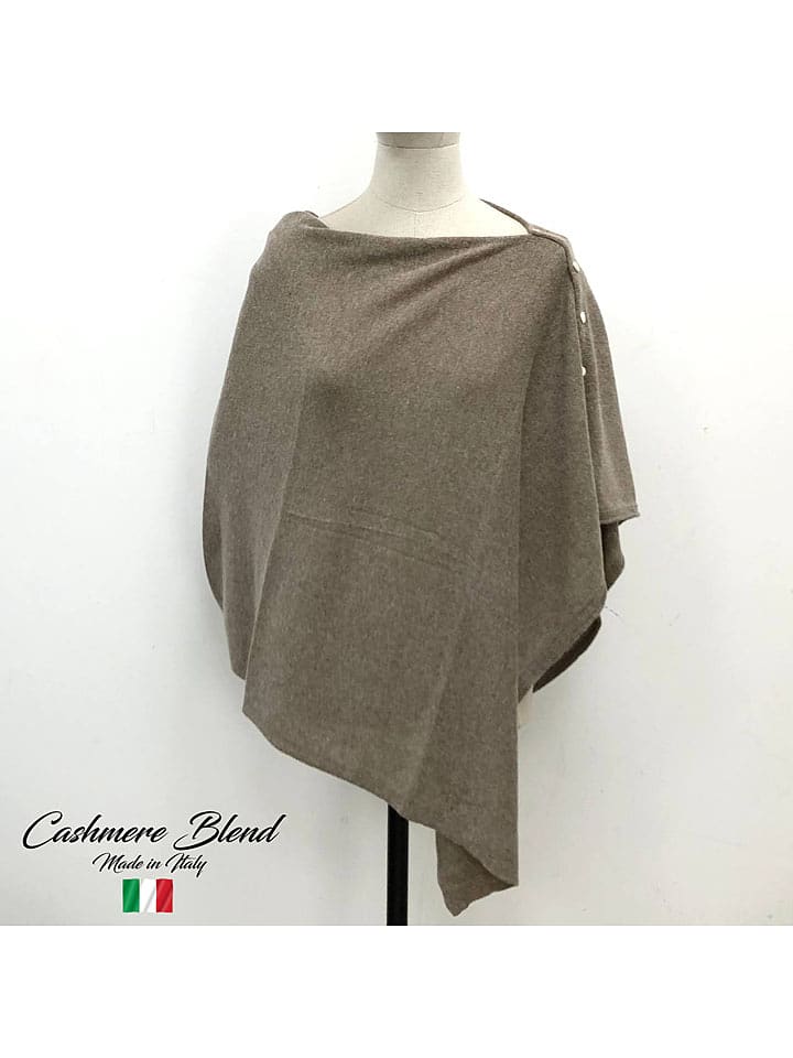 MILANO AMOUR Ponczo w kolorze szarobrązowym rozmiar: onesize