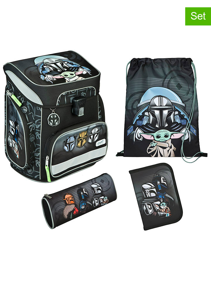 SCOOLI 5-częściowy zestaw szkolny "EasyFit Star Wars" w kolorze czarnym - 18 l rozmiar: onesize