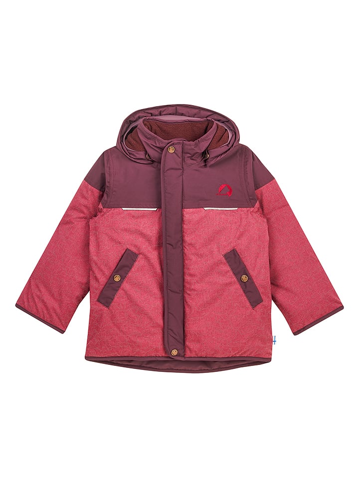 finkid Kurtka zimowa "Koira Ice" w kolorze czerwonym rozmiar: 80/90