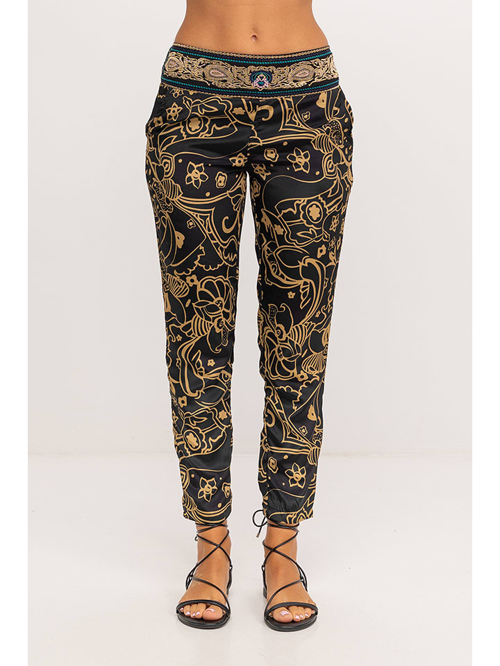 Peace & Love Spodnie w kolorze czarnym rozmiar: L