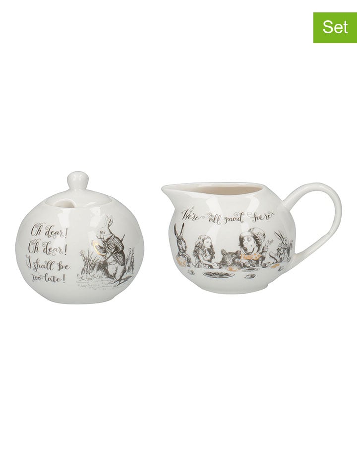 Mikasa 2-częściowy zestaw "Alice In Wonderland" w kolorze biało-czarnym rozmiar: onesize