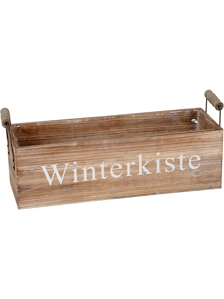 POSIWIO Skrzynka w kolorze jasnobrązowym - 39 x 12 x 13,5 cm rozmiar: onesize