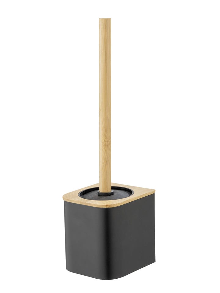 Wenko Zestaw WC "Bambusa" w kolorze czarno-jasnobrązowym - 10,5 x 36,5 x 11,5 cm rozmiar: onesize