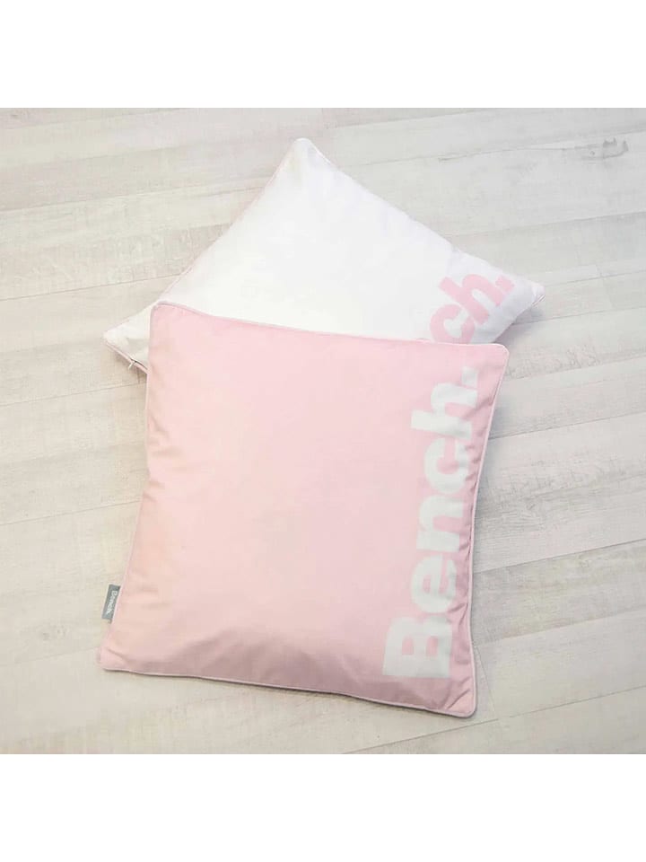 Bench Poszewka w kolorze jasnoróżowo-białym na poduszkę - 50 x 50 cm rozmiar: onesize