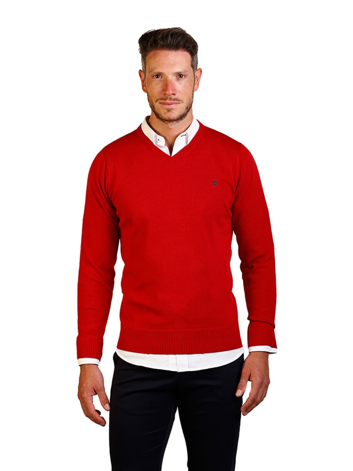 The Time of Bocha Sweter w kolorze czerwonym rozmiar: XL