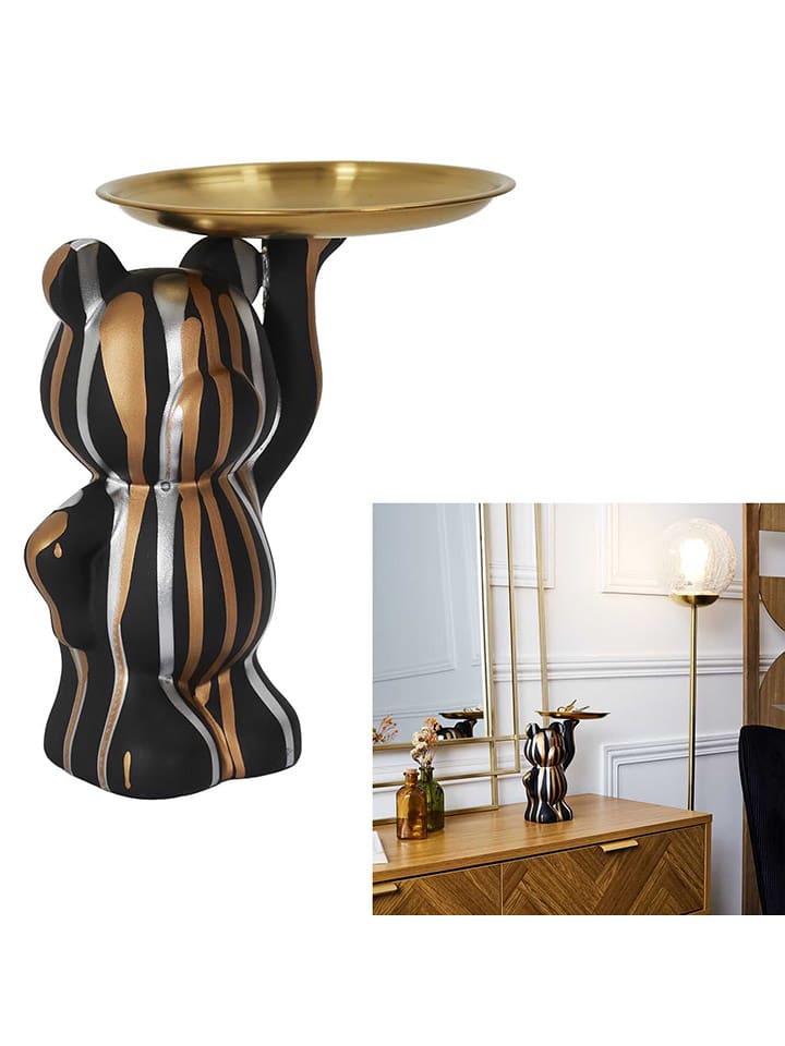 Rétro Chic Figurka dekoracyjna w kolorze złoto-czarnym - wys. 19 cm rozmiar: onesize