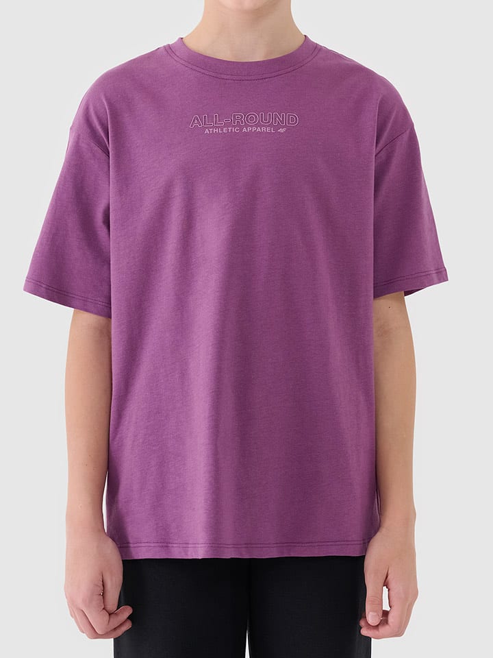 4F Koszulka w kolorze fioletowym rozmiar: 164