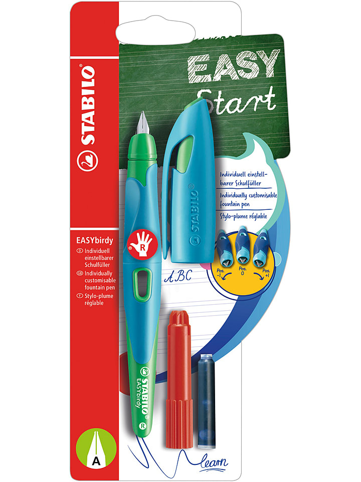 STABILO Pióro "Easy birdy" w kolorze zielono-turkusowym do nauki pisana rozmiar: onesize