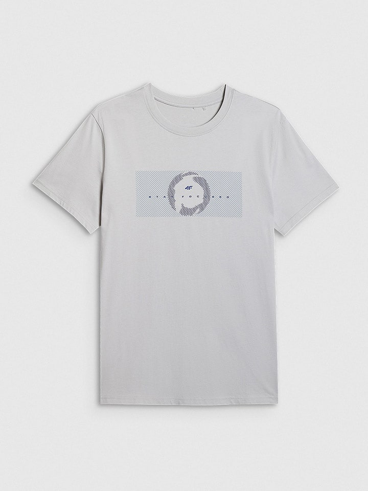 4F Koszulka w kolorze jasnoszarym rozmiar: M