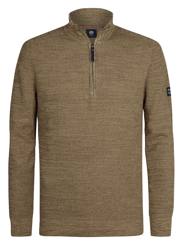 Petrol Industries Sweter "Nashville" w kolorze jasnobrązowym rozmiar: 3XL