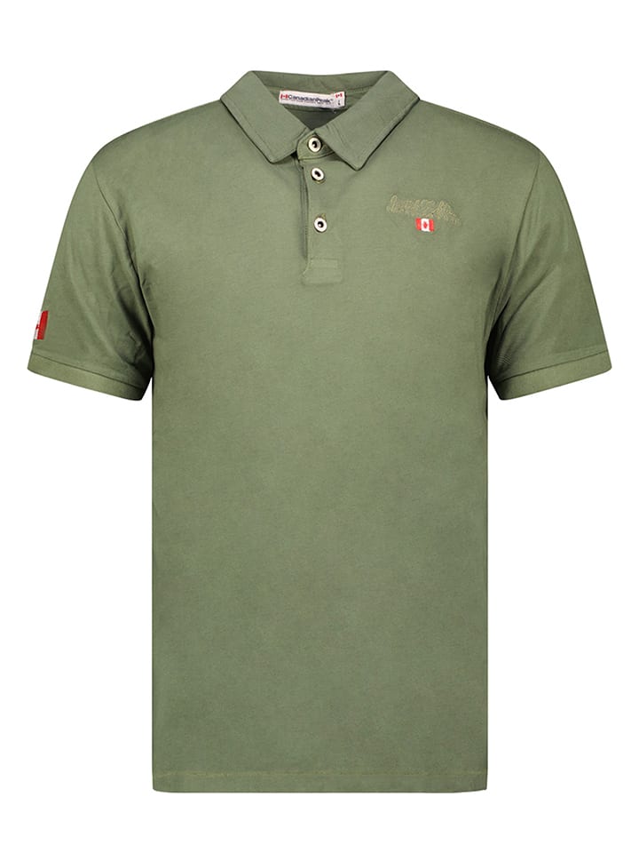 Canadian Peak Koszulka polo "Karseak" w kolorze khaki rozmiar: M