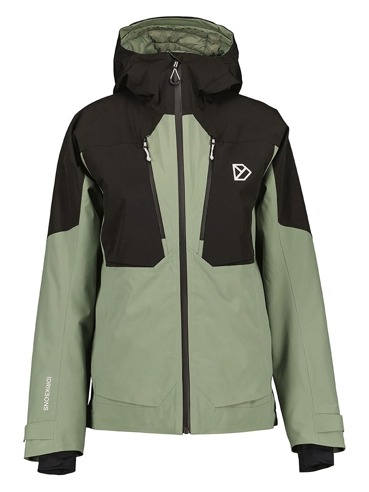Didriksons Kurtka funkcyjna "Idun" w kolorze oliwkowo-czarnym rozmiar: 36