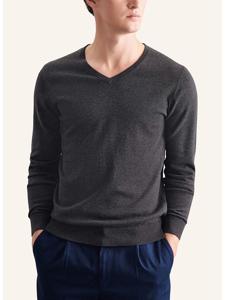 Seidensticker Sweter w kolorze antracytowym rozmiar: M