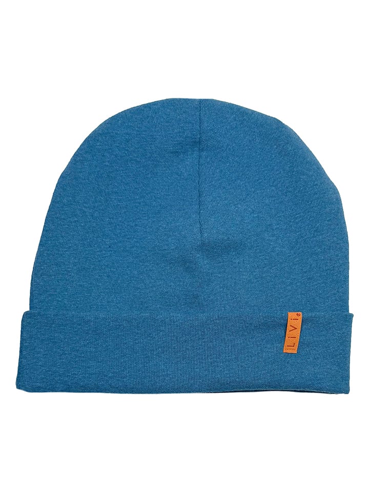 LiVi Czapka beanie "Petrol" w kolorze niebieskim rozmiar: 48-52 cm