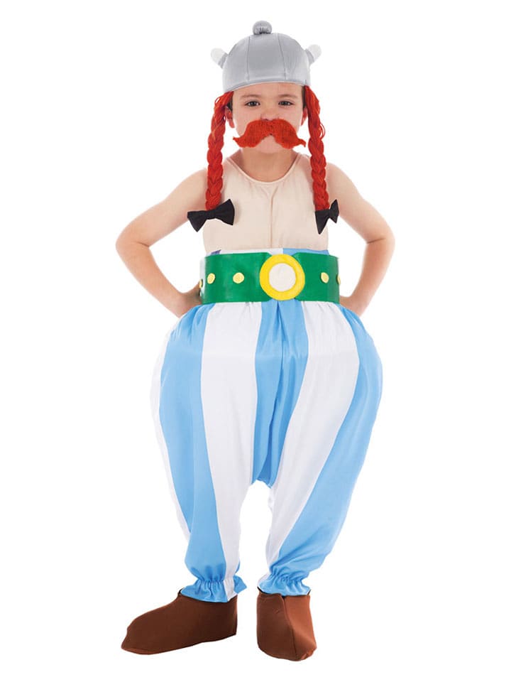 CHAKS 5-częściowy kostium "Obelix" w kolorze błękitnym rozmiar: 140