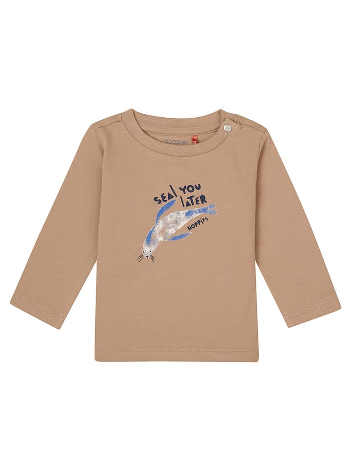 Noppies Koszulka "Grinestar" w kolorze jasnobrązowym rozmiar: 62