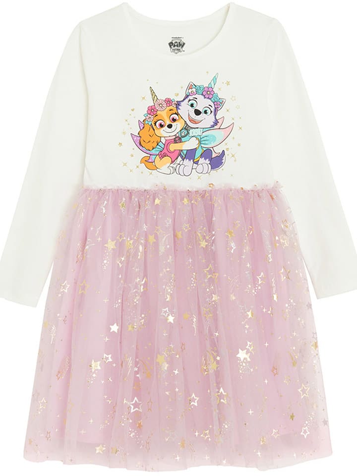 COOL CLUB Sukienka w kolorze jasnoróżowo-białym rozmiar: 116