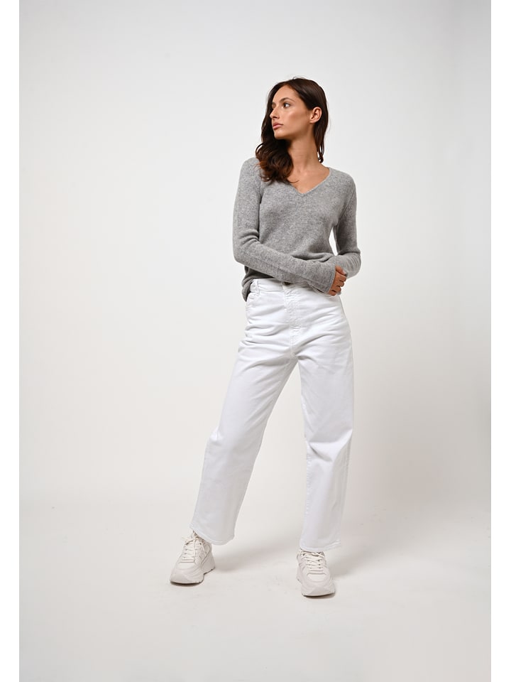 AUTHENTIC CASHMERE Kaszmirowy sweter "Chelsea" w kolorze szarym rozmiar: M