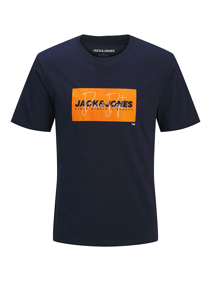 JACK & JONES Junior Koszulka "Cole" w kolorze granatowym rozmiar: 152