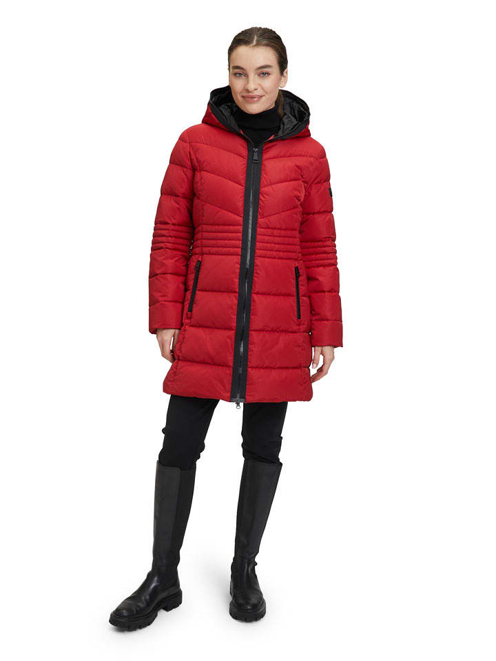 Betty Barclay Płaszcz pikowany w kolorze czerwonym rozmiar: 44