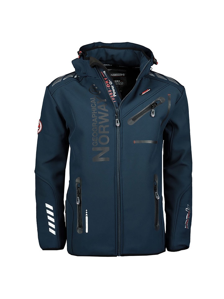 Geographical Norway Kurtka softshellowa "Royaute" w kolorze granatowym rozmiar: 176