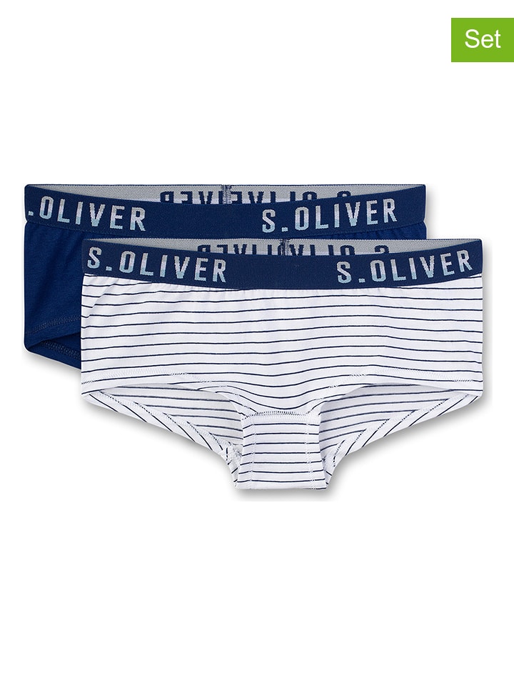 Sanetta Pełne majtki (2 pary) w kolorze czarno-białym rozmiar: 140