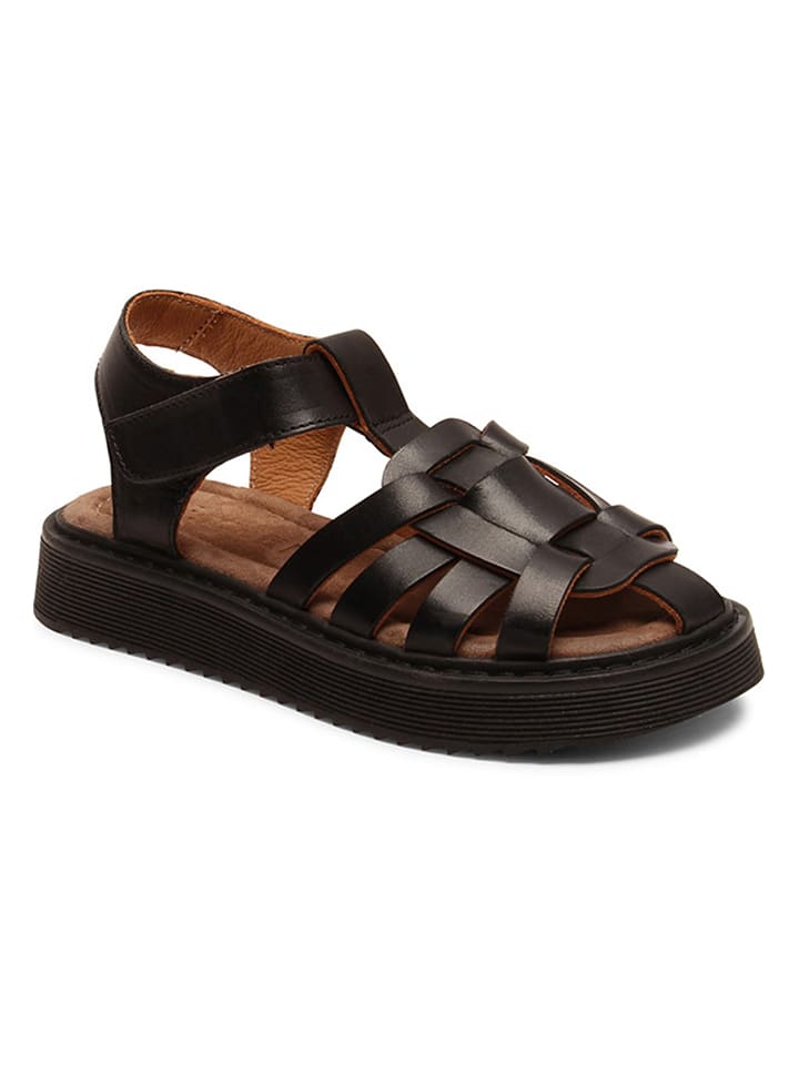 bisgaard Skórzane półsandały w kolorze czarnym rozmiar: 33