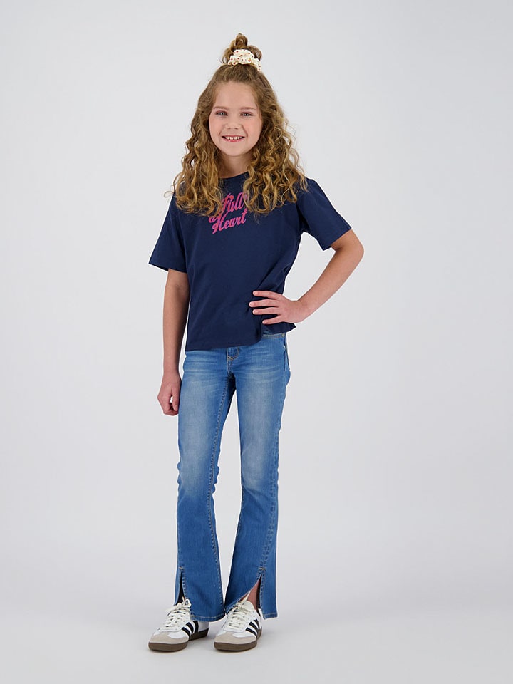 Vingino Dżinsy - Wide leg - w kolorze niebieskim rozmiar: 140