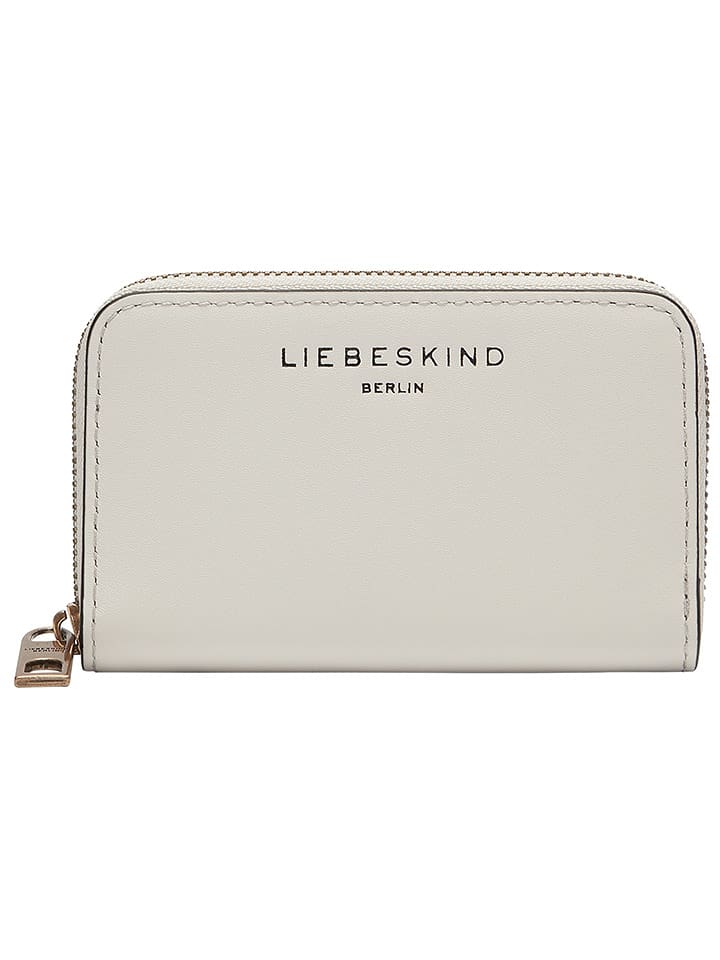 Liebeskind Berlin Skórzany portfel "Jo" w kolorze białym - 11,5 x 8 x 2 cm rozmiar: onesize