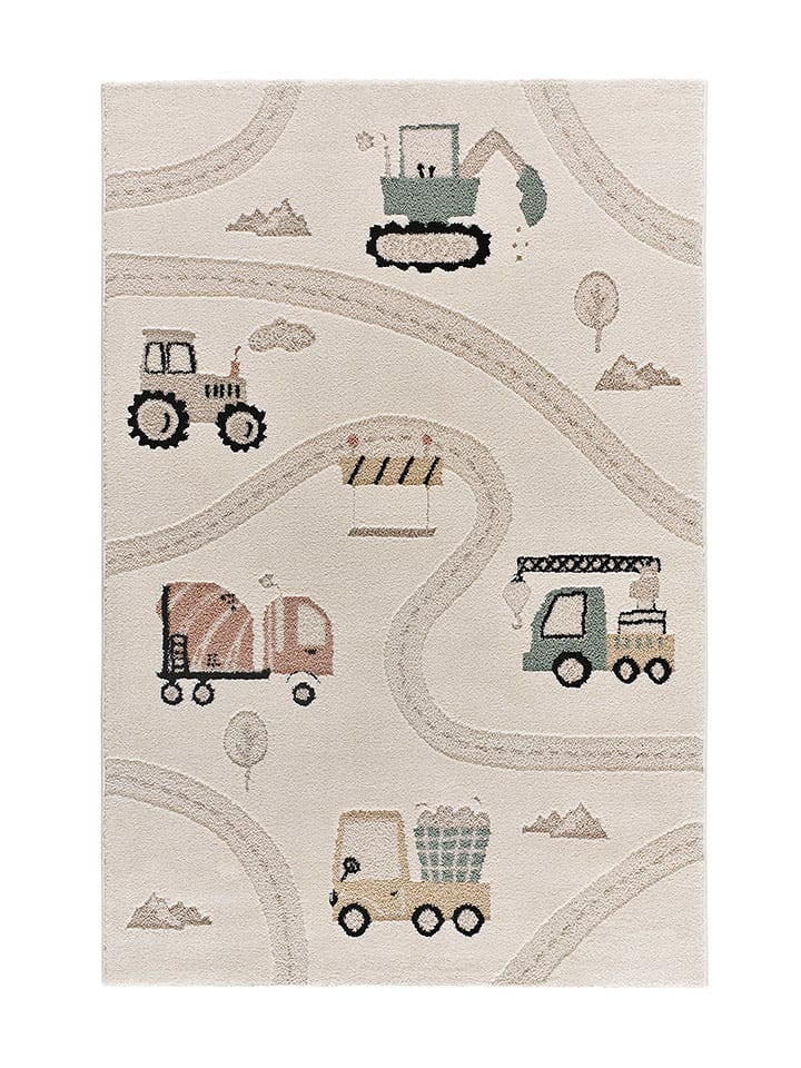 Atticgo Dywan "Clown" w kolorze kremowo-beżowo-turkusowym rozmiar: 120x170 cm