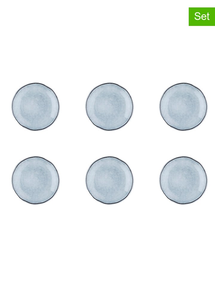Björn Talerzyki deserowe (6 szt.) "Cloud" w kolorze szaroniebieskim - Ø 16 cm rozmiar: onesize