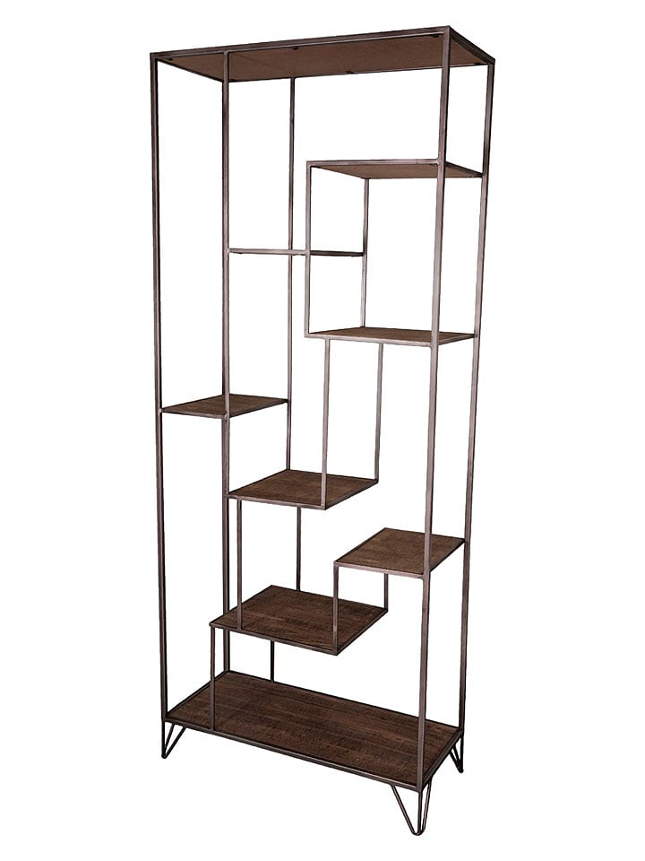 Anticline Regał stojący w kolorze brązowym - 72 x 170 x 33,5 cm rozmiar: onesize