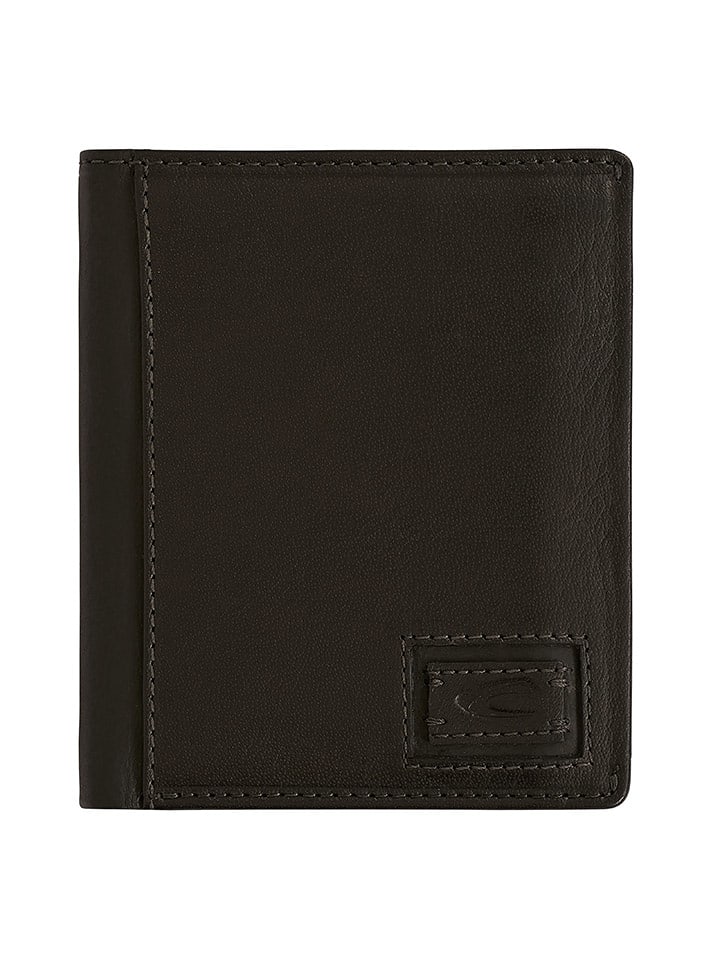 Camel Active Skórzany portfel "Dust" w kolorze czarnym - 10 x 12 x 2 cm rozmiar: onesize