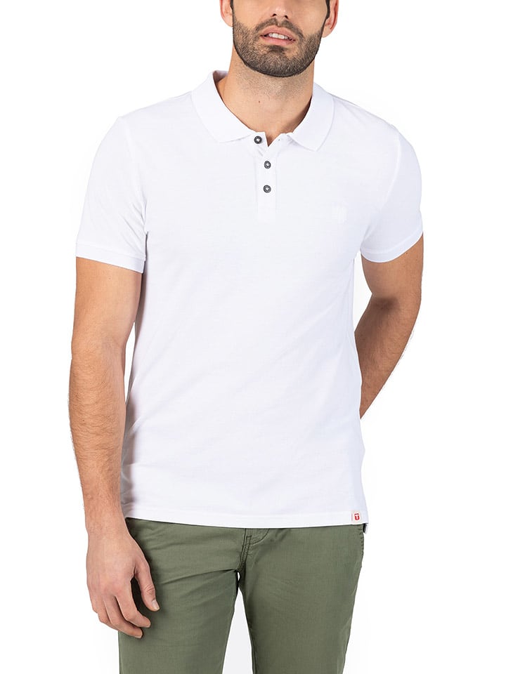 Timezone Koszulka polo w kolorze białym rozmiar: 3XL