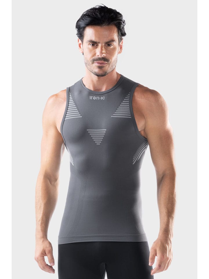 Iron-ic Top funkcyjny "IRON-IC 4.0 KINETIK" w kolorze szarym rozmiar: L/XL