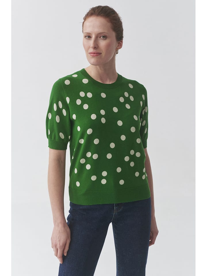 TATUUM Sweter "August" w kolorze ciemnozielonym rozmiar: L