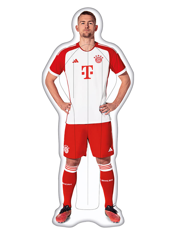 Happy People Materac dmuchany "FCB De Ligt" w kolorze czerwono-białym - 14+ rozmiar: onesize