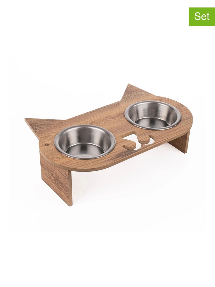 Paws&Whiskers 3-częściowy zestaw w kolorze jasnobrązowym - 32 x 7 x 24 cm rozmiar: onesize