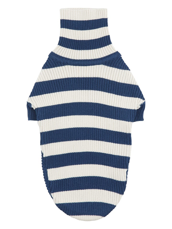 VOV & VUF Sweter w kolorze granatowo-białym dla psa rozmiar: S