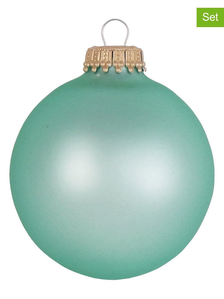 Krebs Glas Lauscha Bombki (8 szt.) w kolorze zielonym rozmiar: onesize