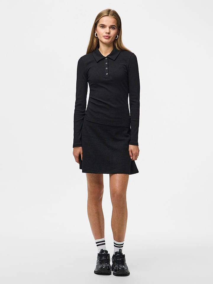 Pieces Spódnica "Junna" w kolorze czarnym rozmiar: XL