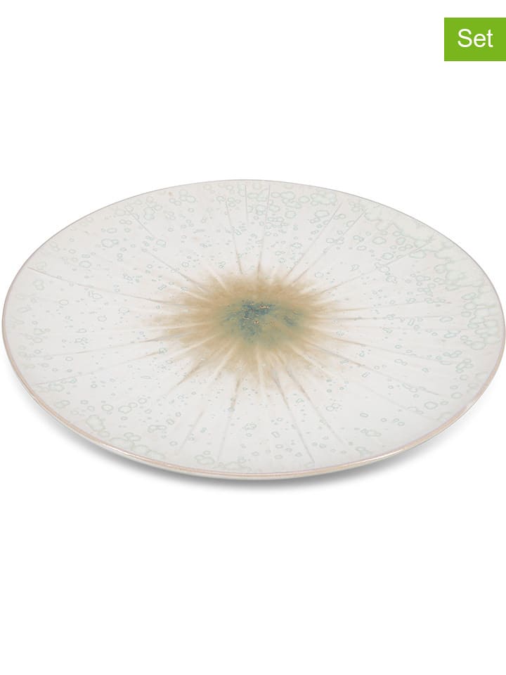 Salt and Pepper Talerze obiadowe (4 szt.) "Eclipse" w kolorze beżowo-białym - Ø 28 cm rozmiar: onesize