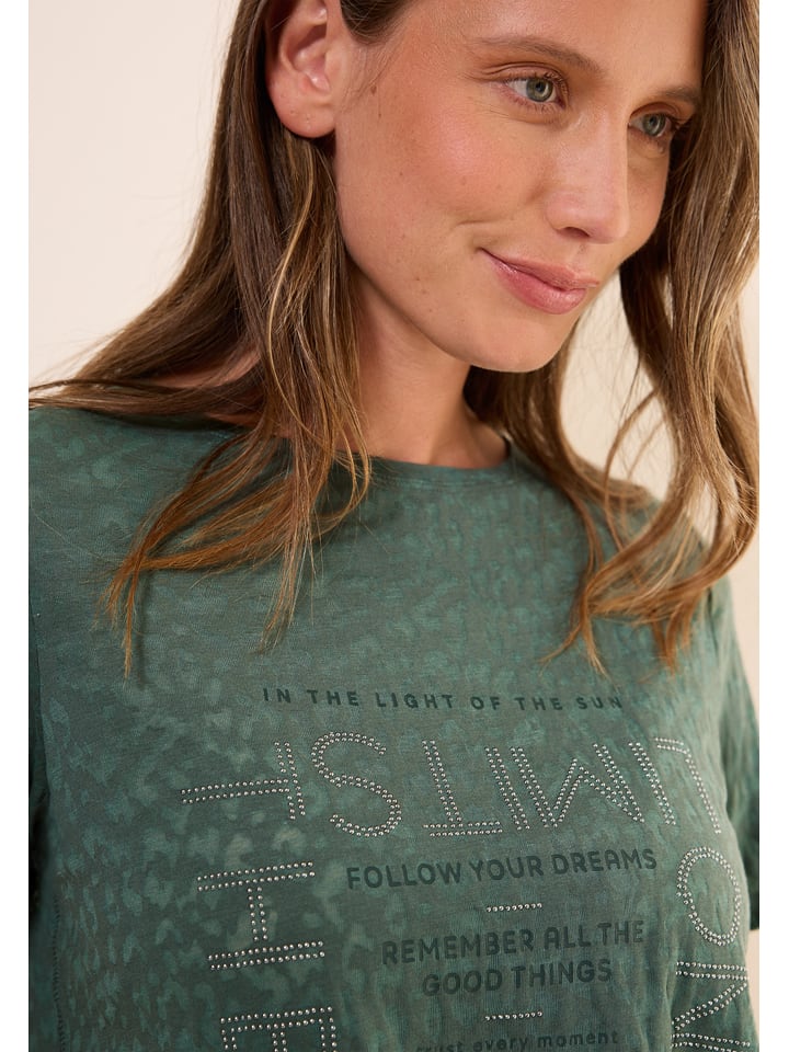 Cecil Koszulka w kolorze ciemnozielonym rozmiar: M