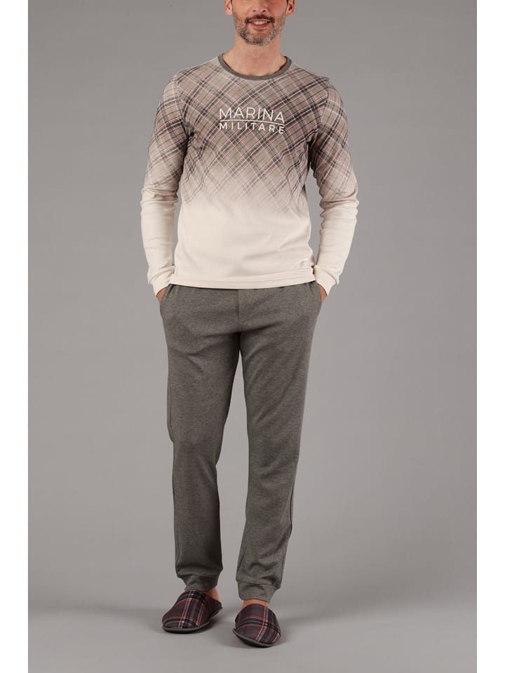 maryplaid Piżama w kolorze jasnobrązowym rozmiar: XL