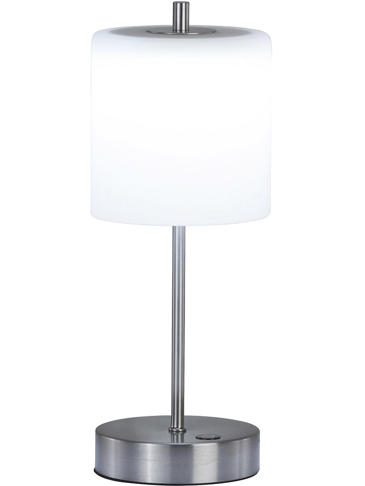 FH Lighting Lampa stołowa LED "Riva" w kolorze srebrno-białym - wys. 34,5 x Ø 13 cm rozmiar: onesize