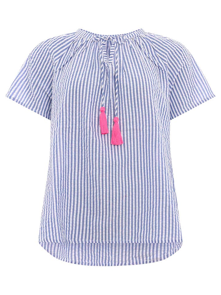 Zwillingsherz Bluzka w kolorze niebieskim rozmiar: L/XL