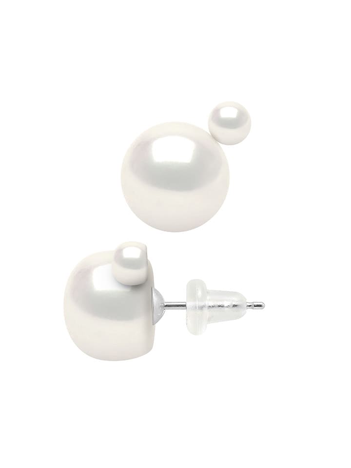 Mitzuko Kolczyki-wkrętki w kolorze białym z perłami rozmiar: onesize