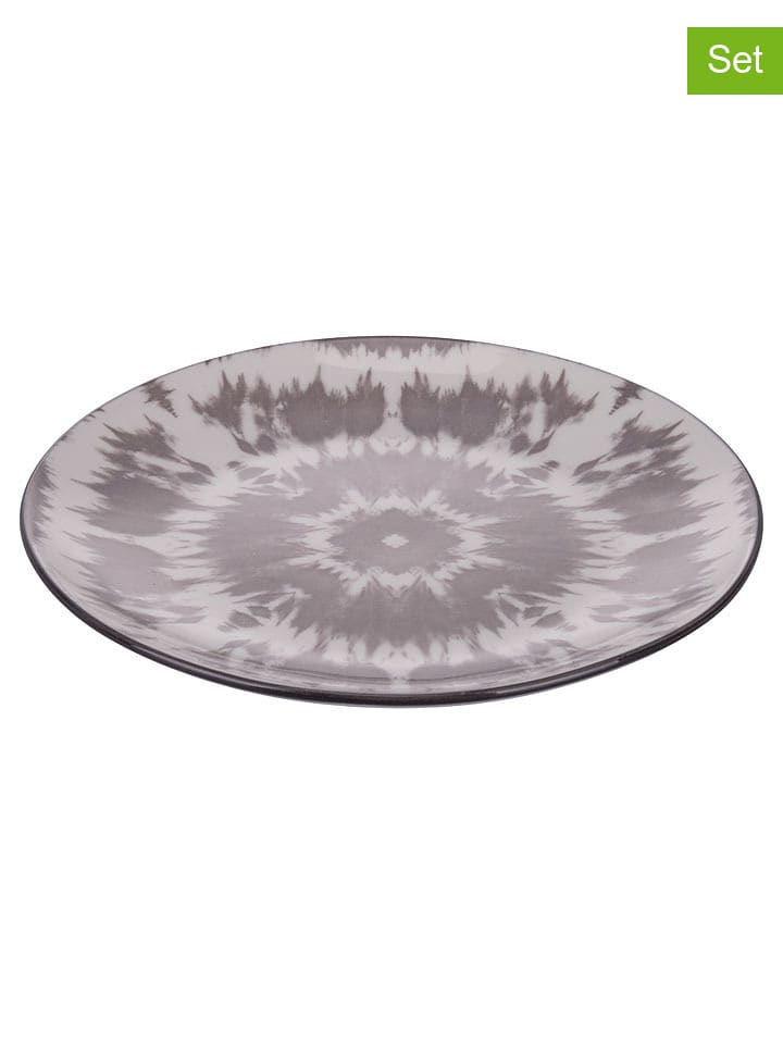 Villa d´Este Talerze śniadaniowe (6 szt.) "The Grey" w kolorze szarym - Ø 19,5 cm rozmiar: onesize